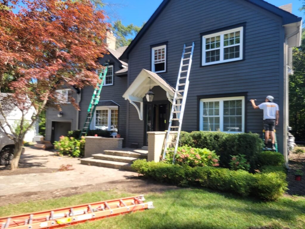 exterior paintg job toronto oakville gta