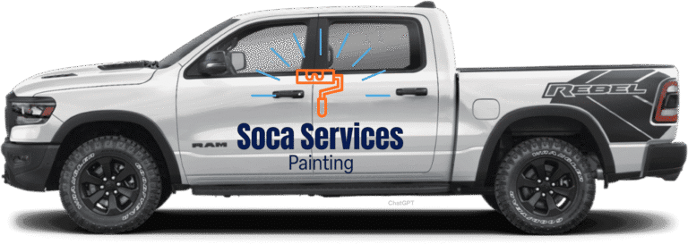 painters near me soca services painting truck