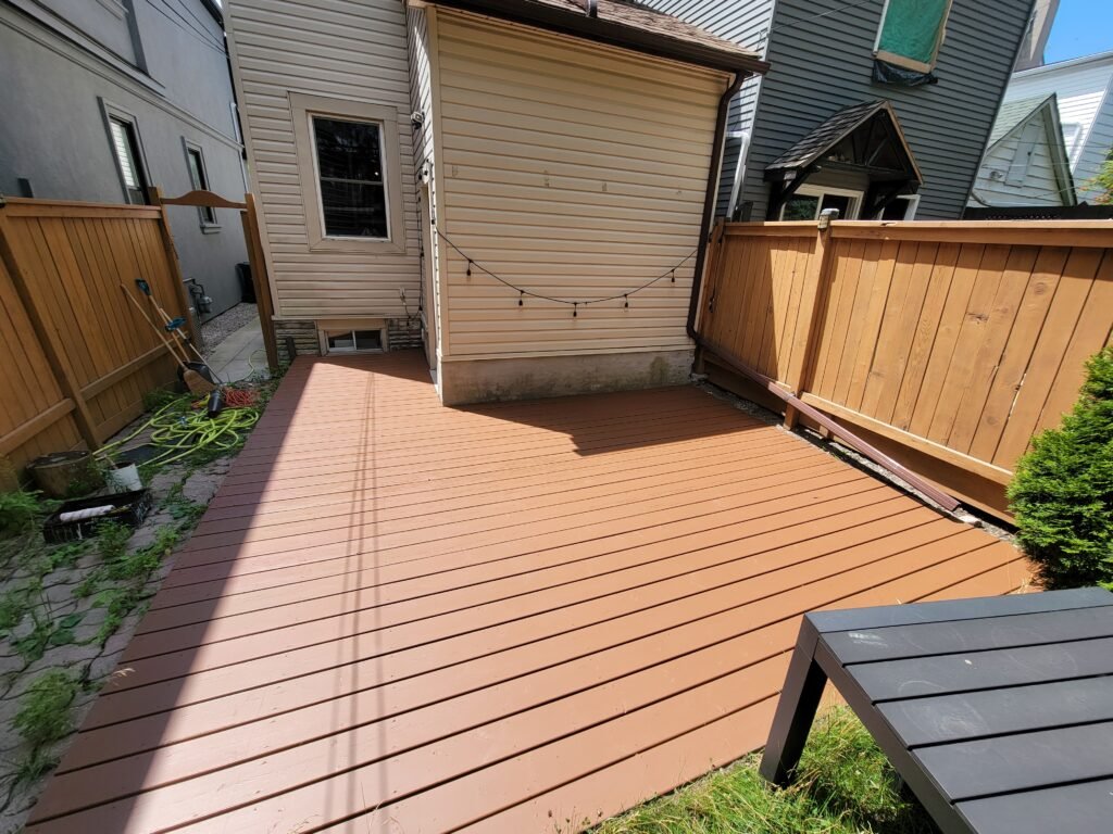 solid stain done on deck