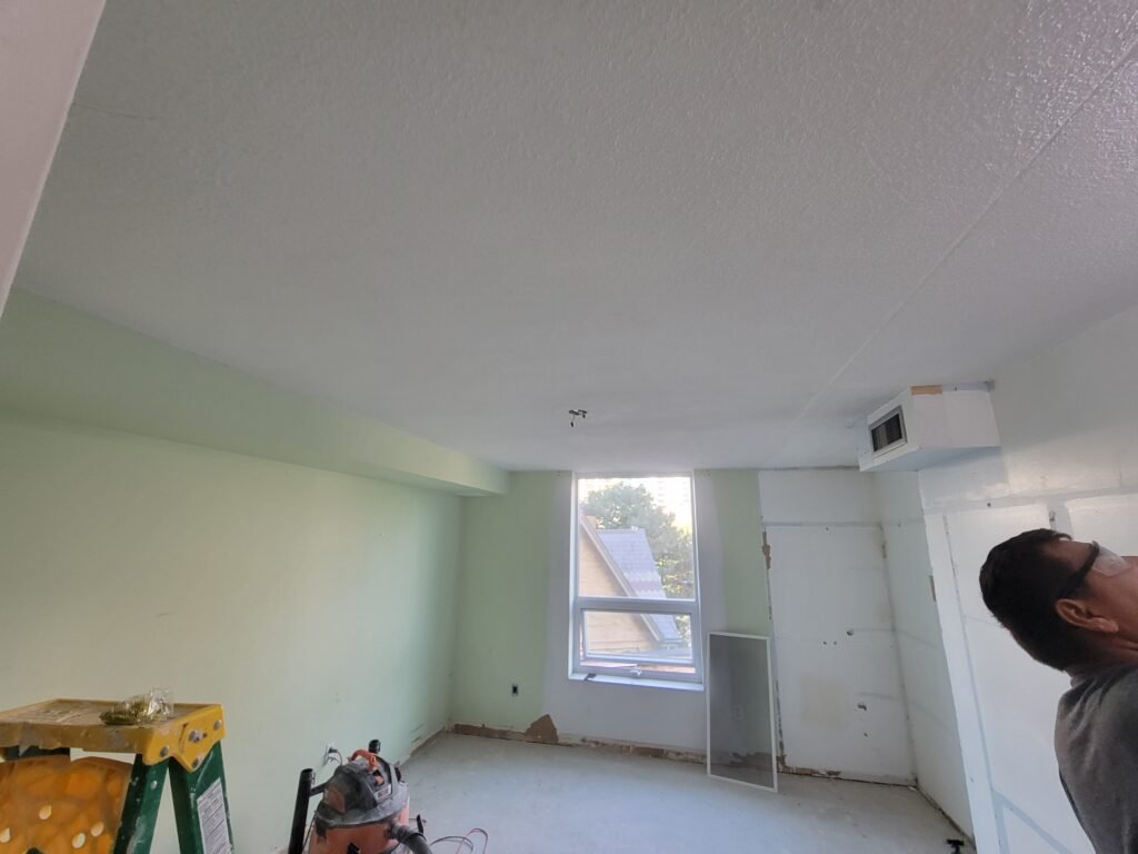 room in toronto where we remove popcorn ceiling removal