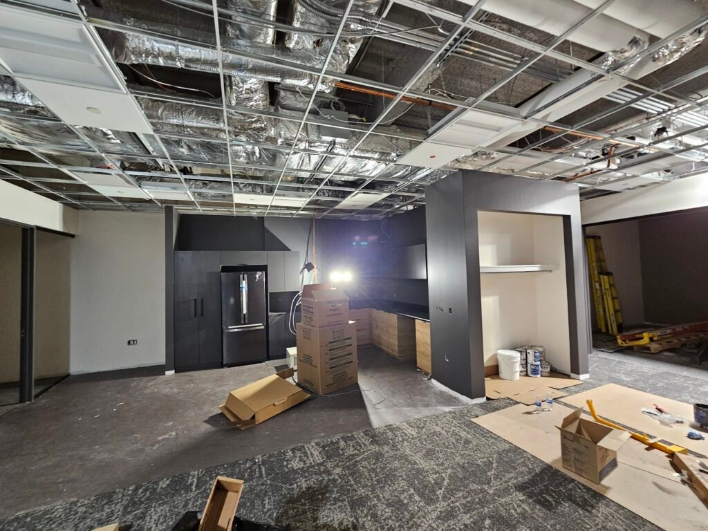 Interior building commercial painting