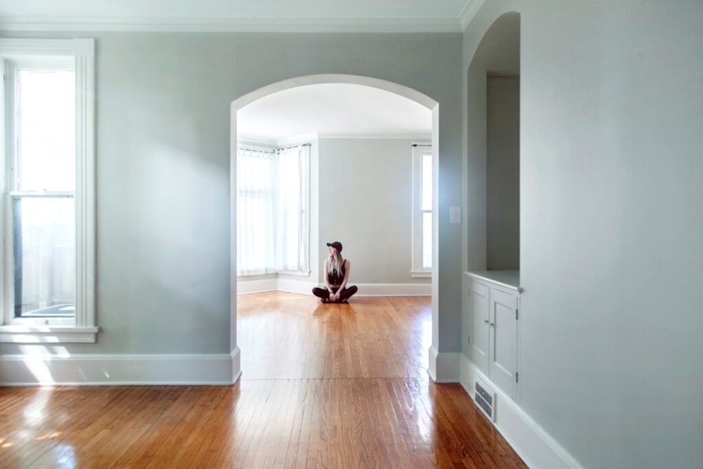 Interior home with freshly painted walls showing the results of professional interior painting