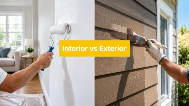Interior Paint vs Exterior: Key Differences Explained